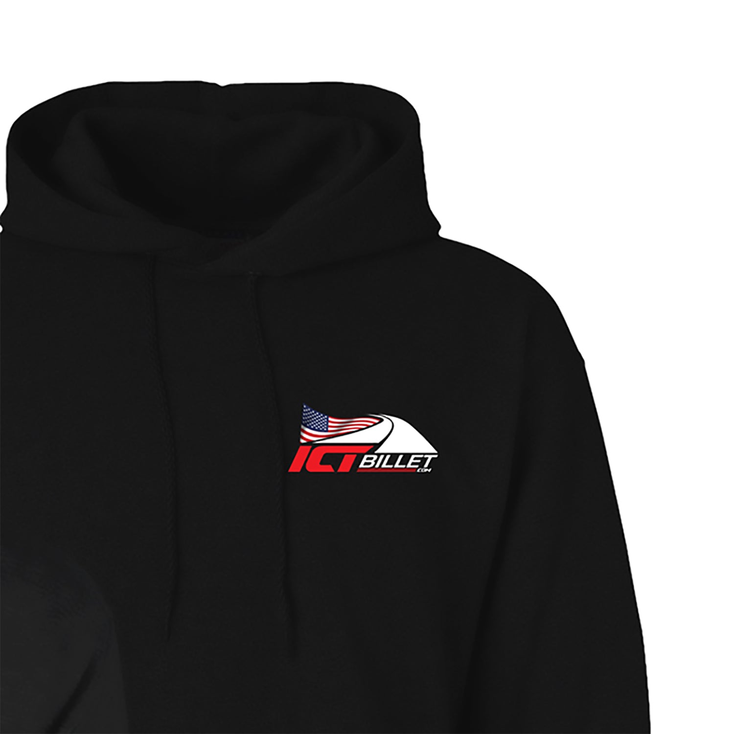 Twin Turbo – ICT Billet American Flag Engine Hoodie - ICT Billet TT - H00DIE - S