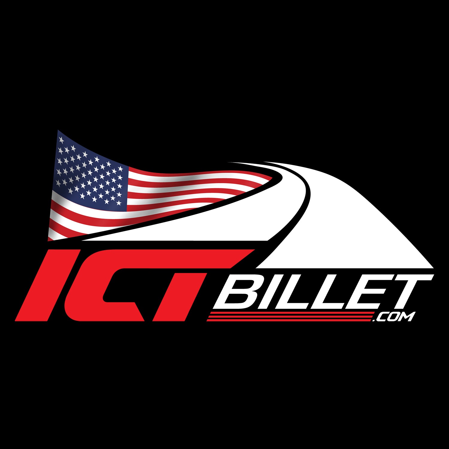 Twin Turbo – ICT Billet American Flag Engine Hoodie - ICT Billet TT - H00DIE - S