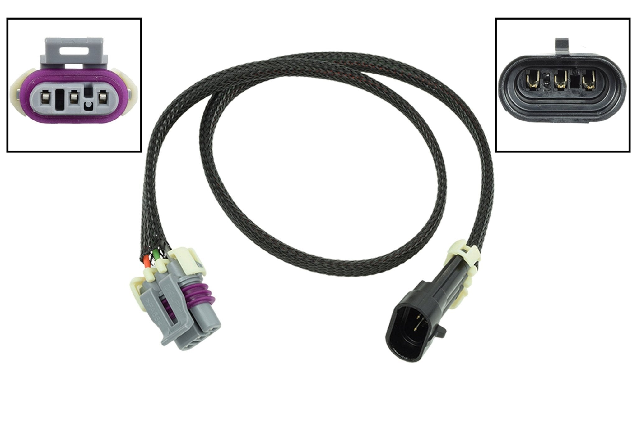 Wire Extension 24" LS Gen 3 MAP Manifold Absolute Pressure Sensor Connector - ICT Billet WEMAP30 - 24