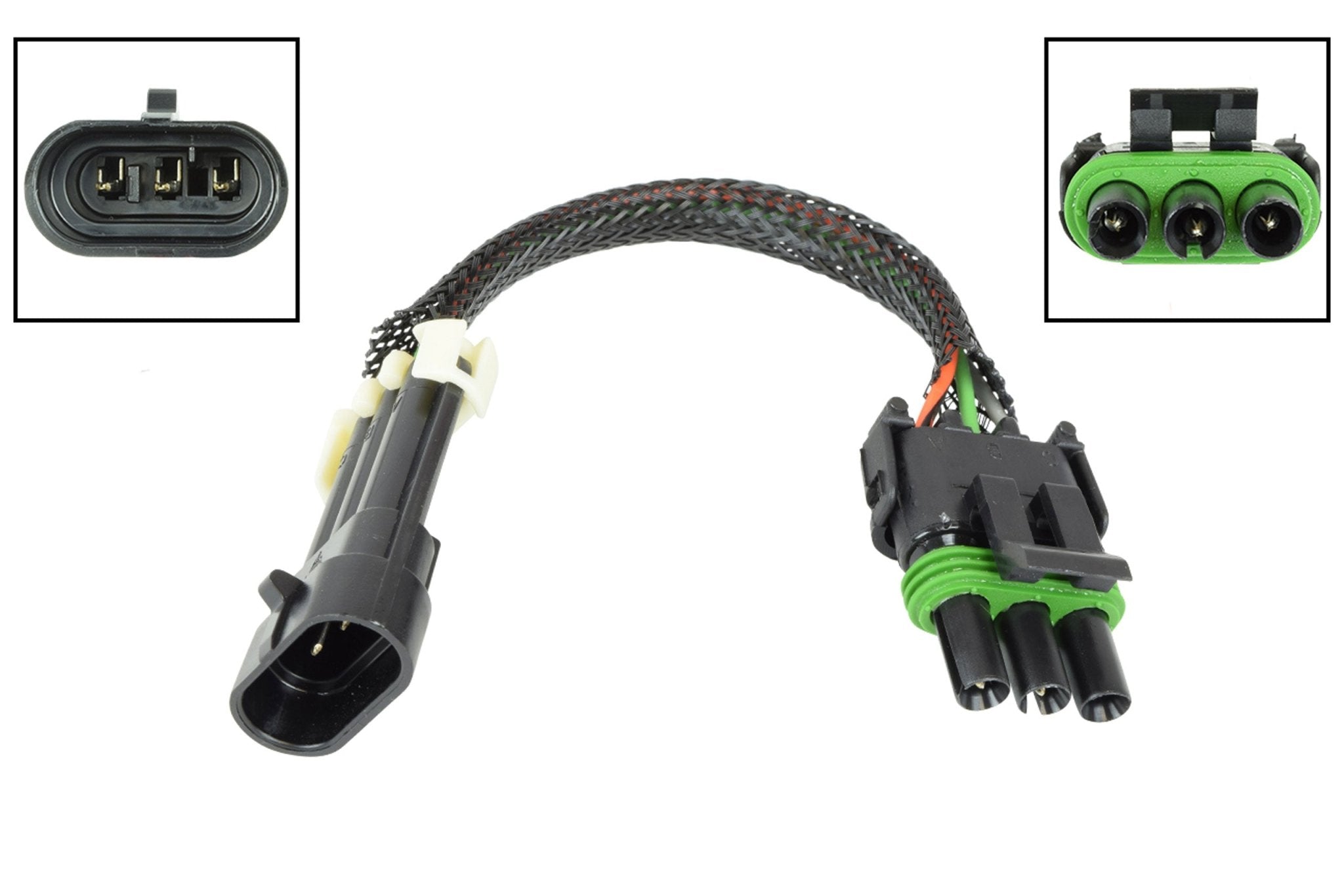 Wire Harness Adapter 6" LS Gen 3 (III) Vehicle to 3 Bar Brick MAP Sensor - ICT Billet WAMAP30 - 6